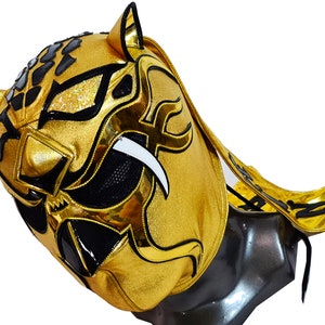 hand made KING TIGER MASK wrestling mask luchador costume wrestler lucha libre mexican mask maske cosplaysemi pro mask