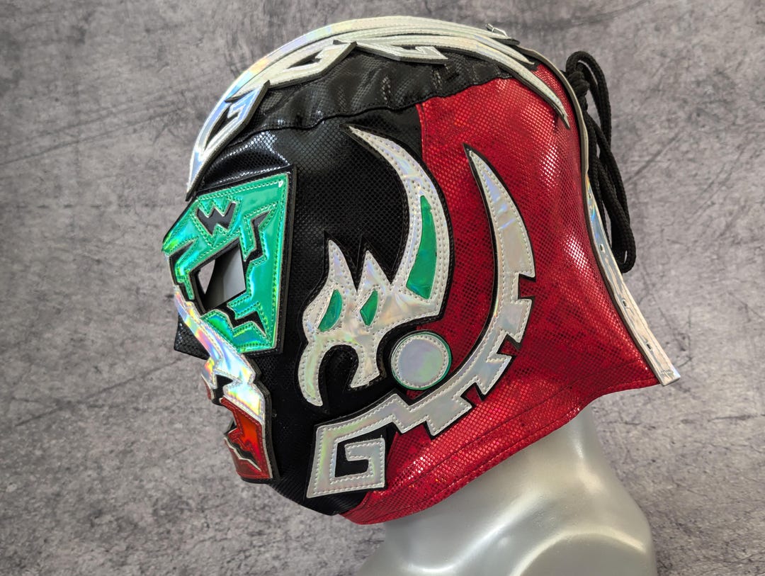 Hand Made Aztek Wrestling Mask Luchador Costume Wrestler Lucha Libre ...