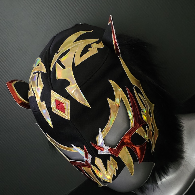 Hand Made TIGER Wrestling Mask Luchador Costume Wrestler Lucha Libre ...