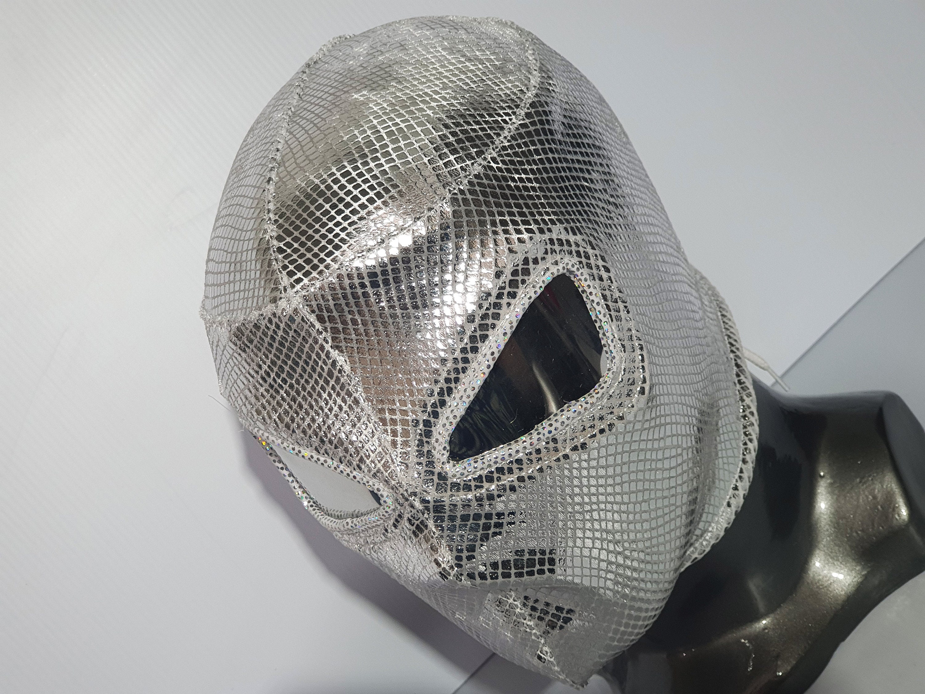 Máscara de plata cobra máscara lucha libre máscara luchador Etsy México