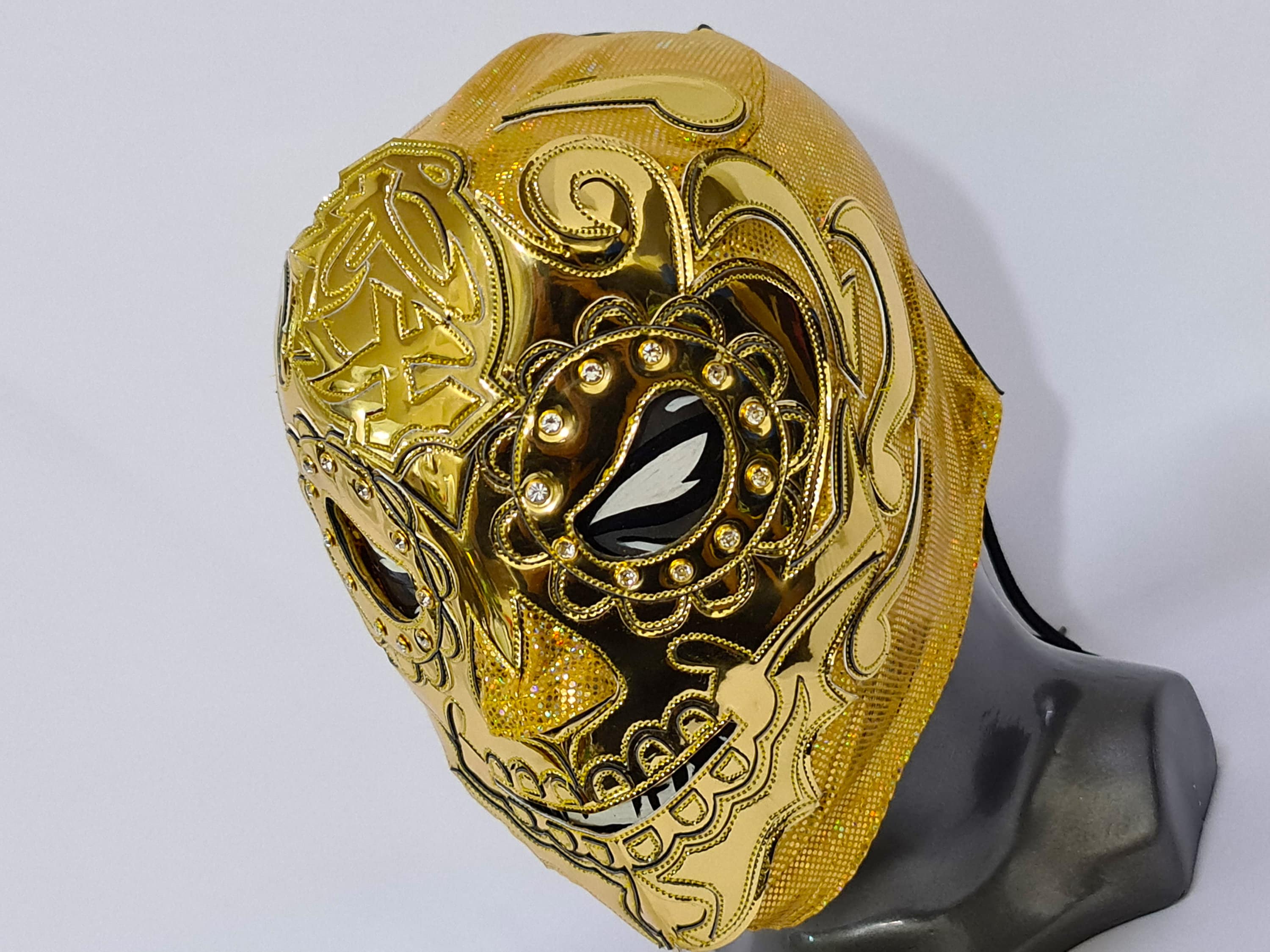 Bushi GOLD Wrestling Mask Luchador Costume Wrestler Lucha - Etsy UK