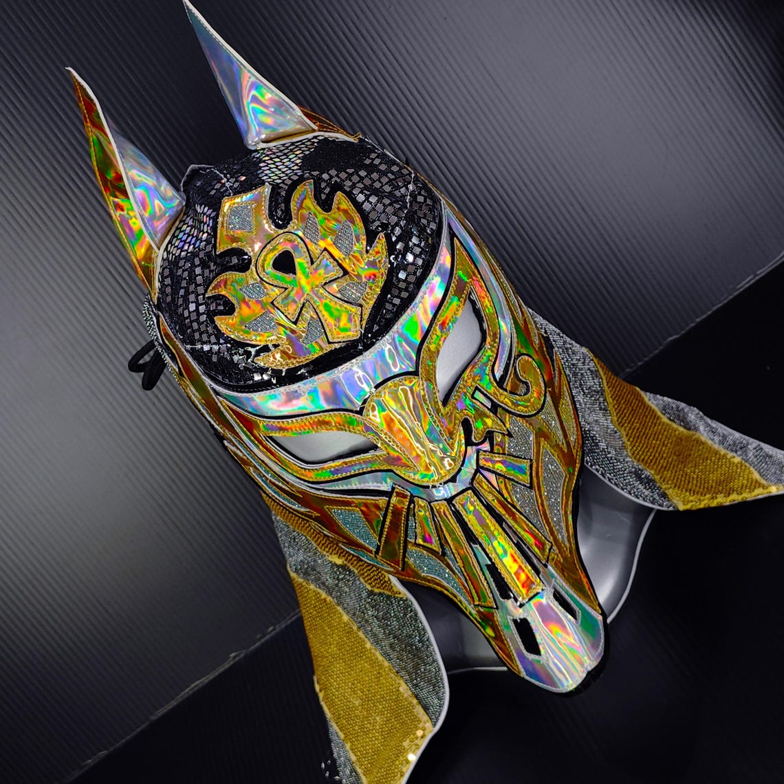 Hand Made Anubis Wrestling Mask Luchador Costume Wrestler Lucha Libre ...