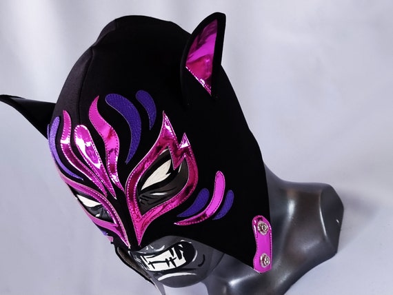 Hand Made CAT Mask Wrestling Mask Luchador Costume Wrestler Lucha 