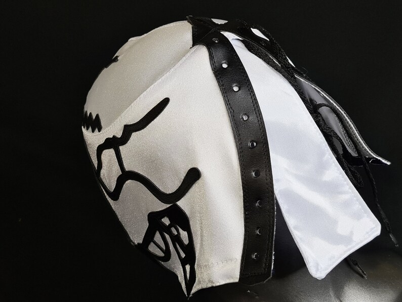 SKULL RETRO Style Wrestling Mask Luchador Costume Wrestler - Etsy