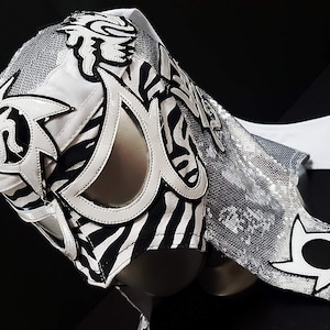 ręcznie robiona maska do walki ze smokiem, kostium luchadora, zapaśnik lucha libre, meksykańska maska, maska cosplay
