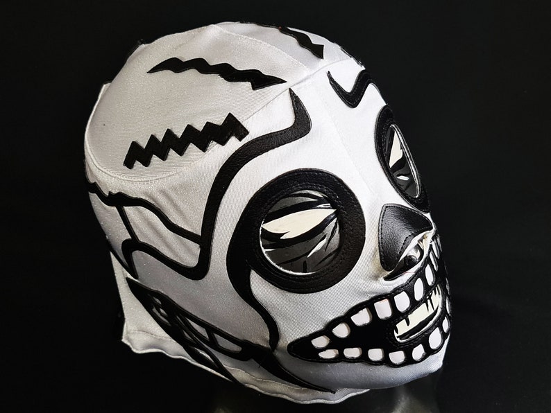 SKULL RETRO Style Wrestling Mask Luchador Costume Wrestler - Etsy