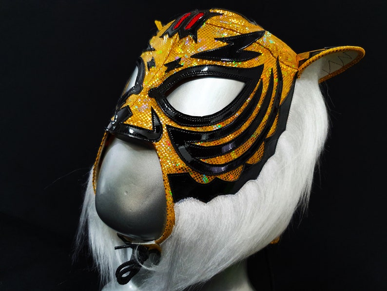 Tiger mask wrestling mask luchador costume wrestler lucha libre mexican mask maske cosplay