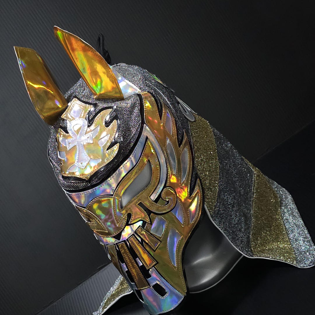Hand Made ANUBIS Wrestling Mask Luchador Costume Wrestler Lucha Libre ...