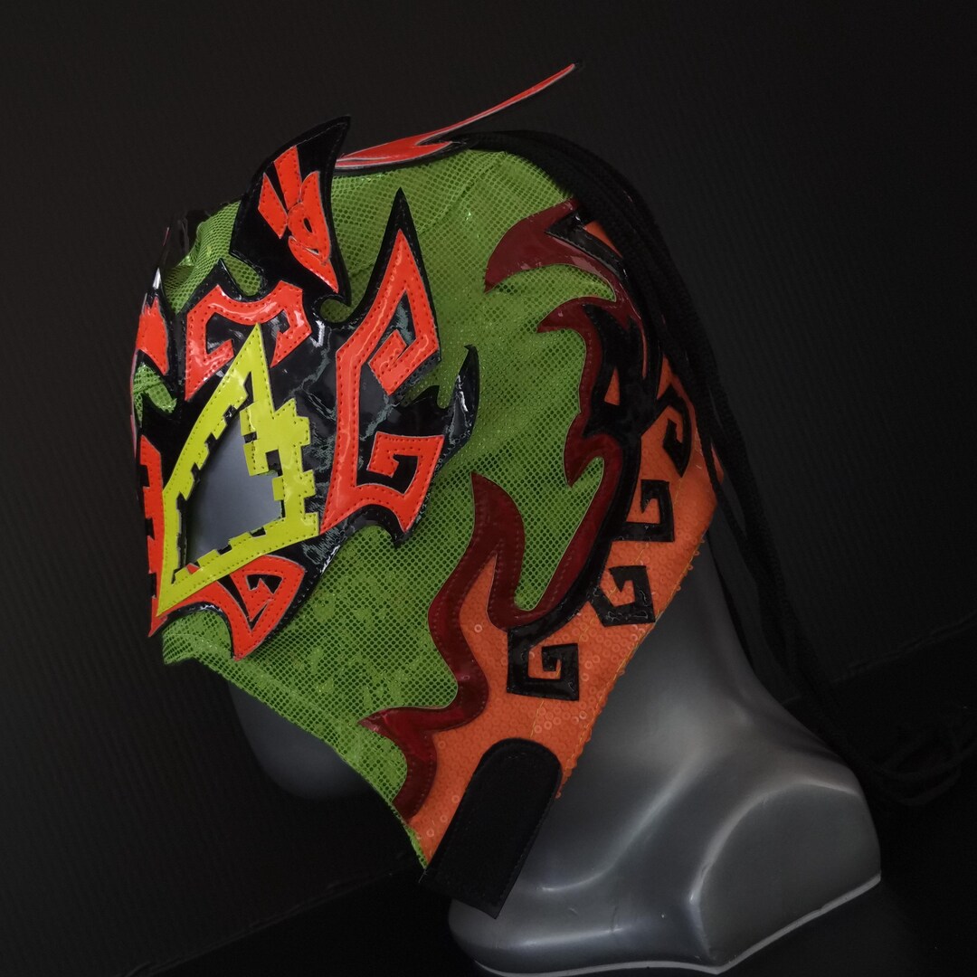 Hand Made FIRE BIRD Mask Wrestling Mask Luchador Costume Wrestler Lucha ...