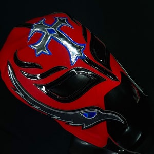 hand made RED MASK wrestling mask luchador costume wrestler lucha libre mexican mask maske cosplay