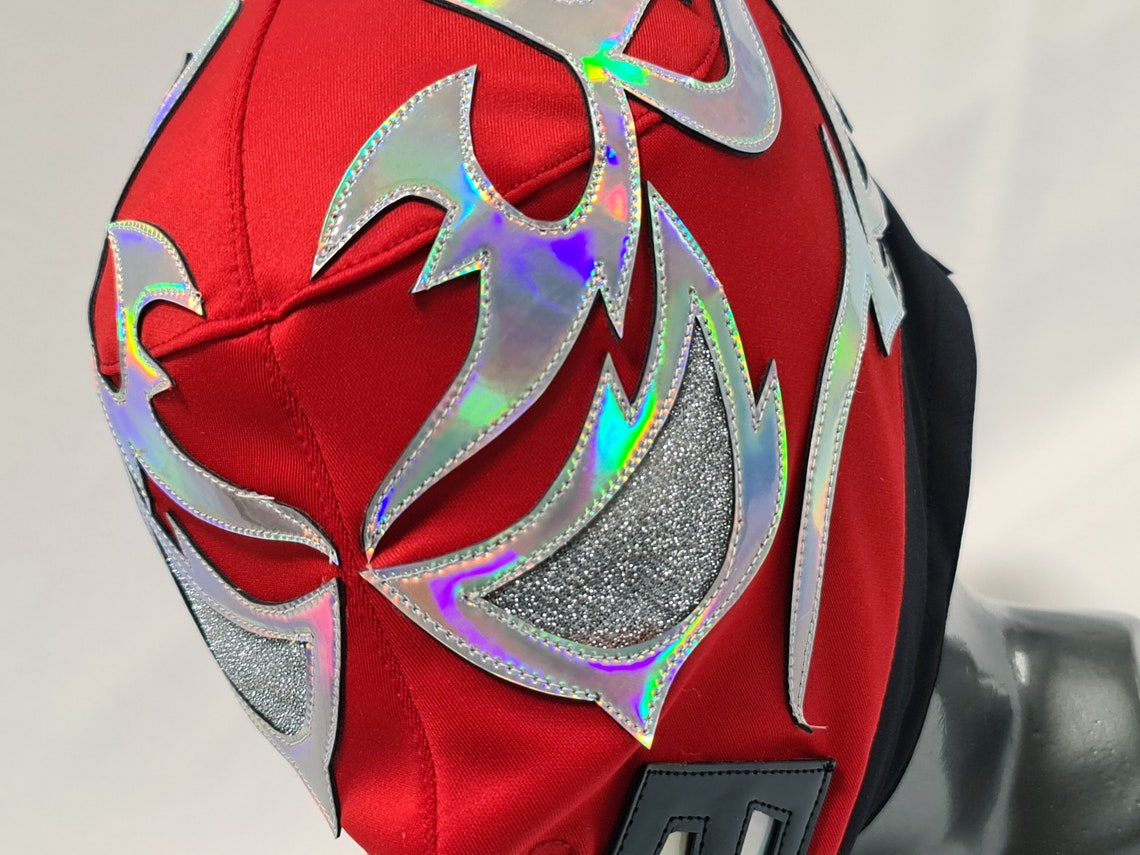NIEBLA ROJA Mask Wrestling Mask Luchador Costume Wrestler Etsy