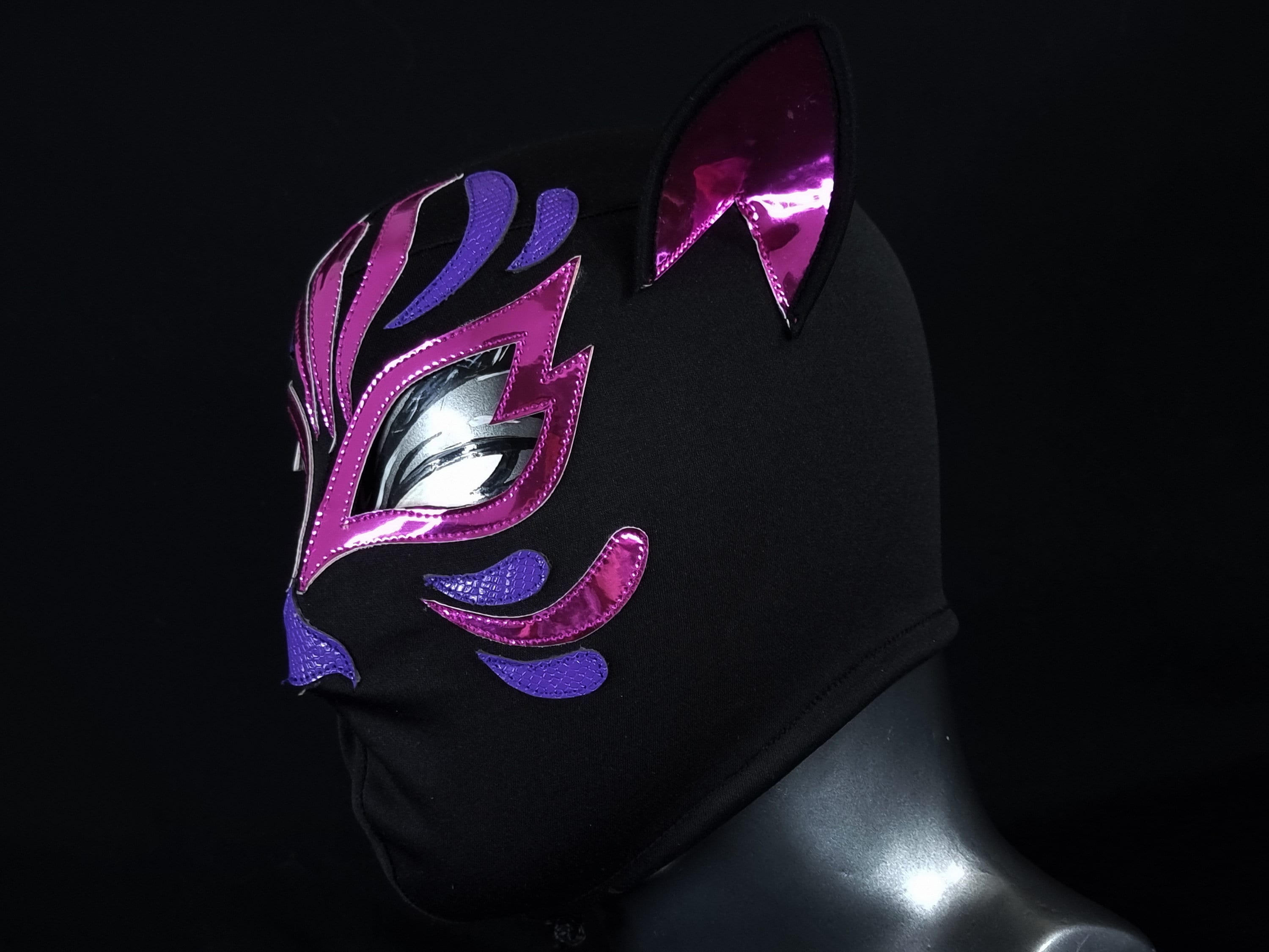 Hand Made CAT Wrestling Mask Luchador Costume Wrestler Lucha Libre 