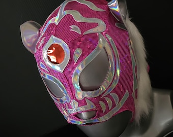 hand made tigre mask wrestling mask luchador costume wrestler lucha libre mexican mask maske cosplay semi pro mask
