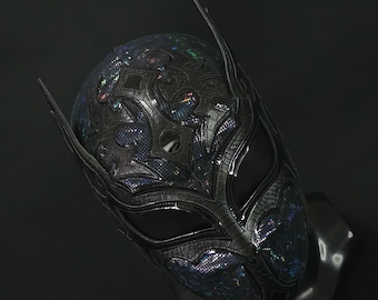 Máscara MISTESIS hecha a mano, máscara de lucha libre, disfraz de luchador, máscara mexicana de lucha libre, máscara de cosplay, máscara semiprofesional