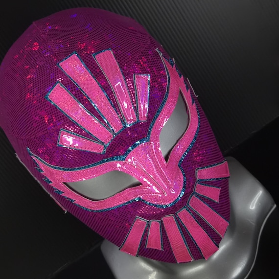 hand made PINK MASK wrestling mask luchador costume wrestler lucha libre mexican mask maske cosplaysemi pro mask