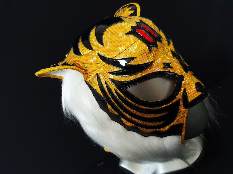 Tiger mask wrestling mask luchador costume wrestler lucha libre mexican mask maske cosplay