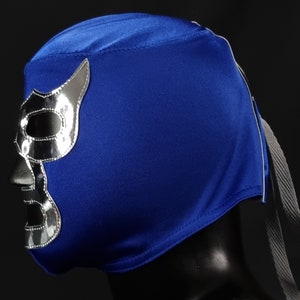 BLUE MASK wrestling mask luchador costume wrestler lucha libre mexican mask maske cosplay image 2