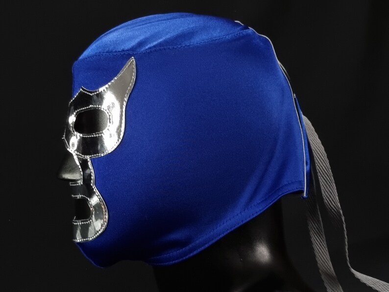 BLUE MASK wrestling mask luchador costume wrestler lucha libre mexican mask maske cosplay image 2