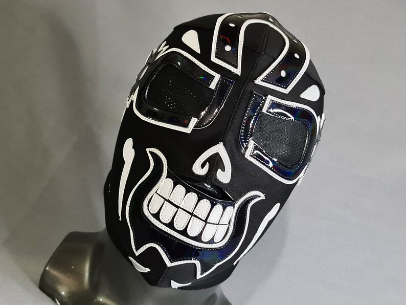 CUATRERO RETRO Style Wrestling Mask Luchador Costume Wrestler - Etsy