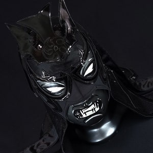 ręcznie robiona maska zapaśnicza SAMURAI luchador kostium zapaśnik lucha libre meksykańska maska maska cosplay maska semi pro