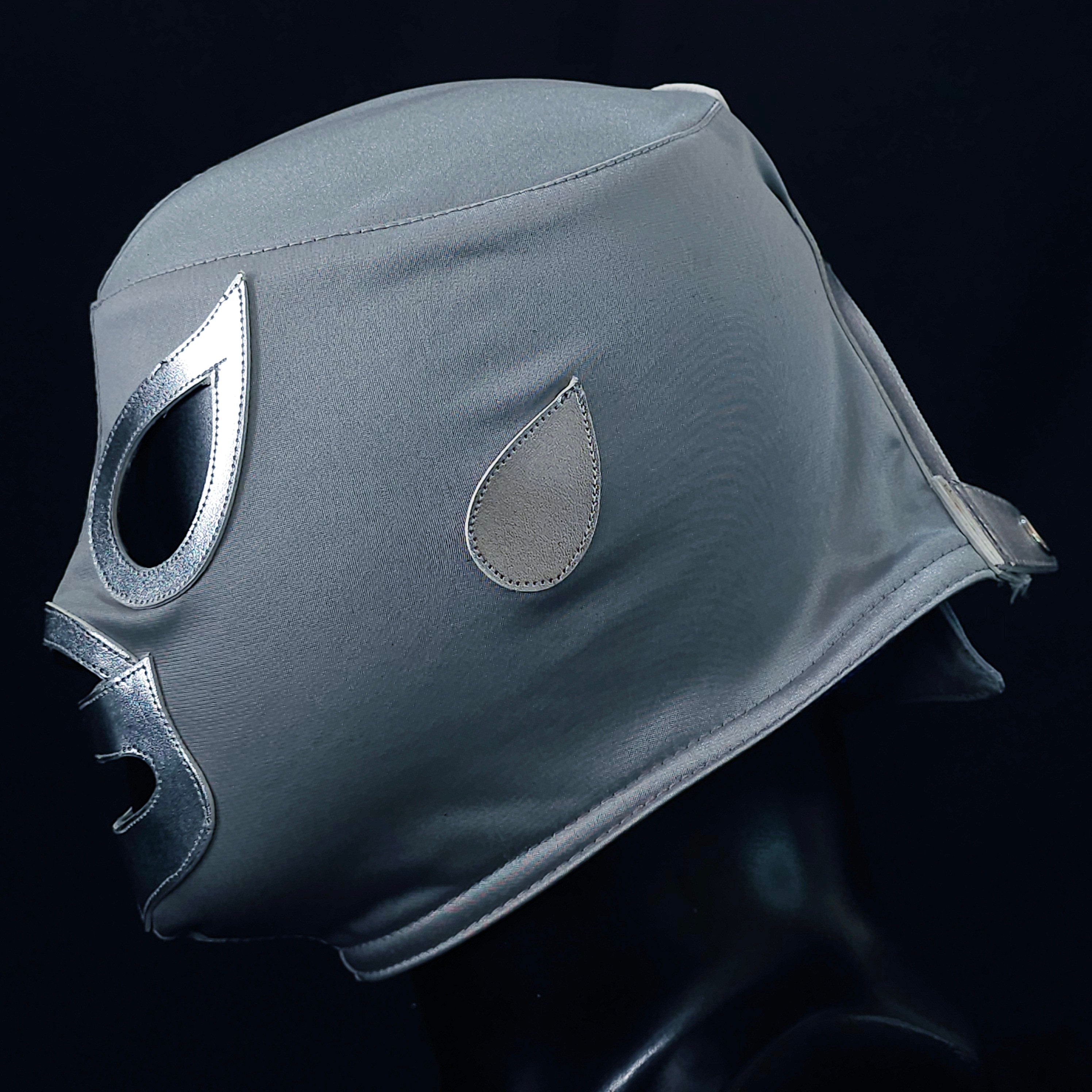 SILVER Mask Wrestling Mask Luchador Costume Wrestler Lucha Libre ...