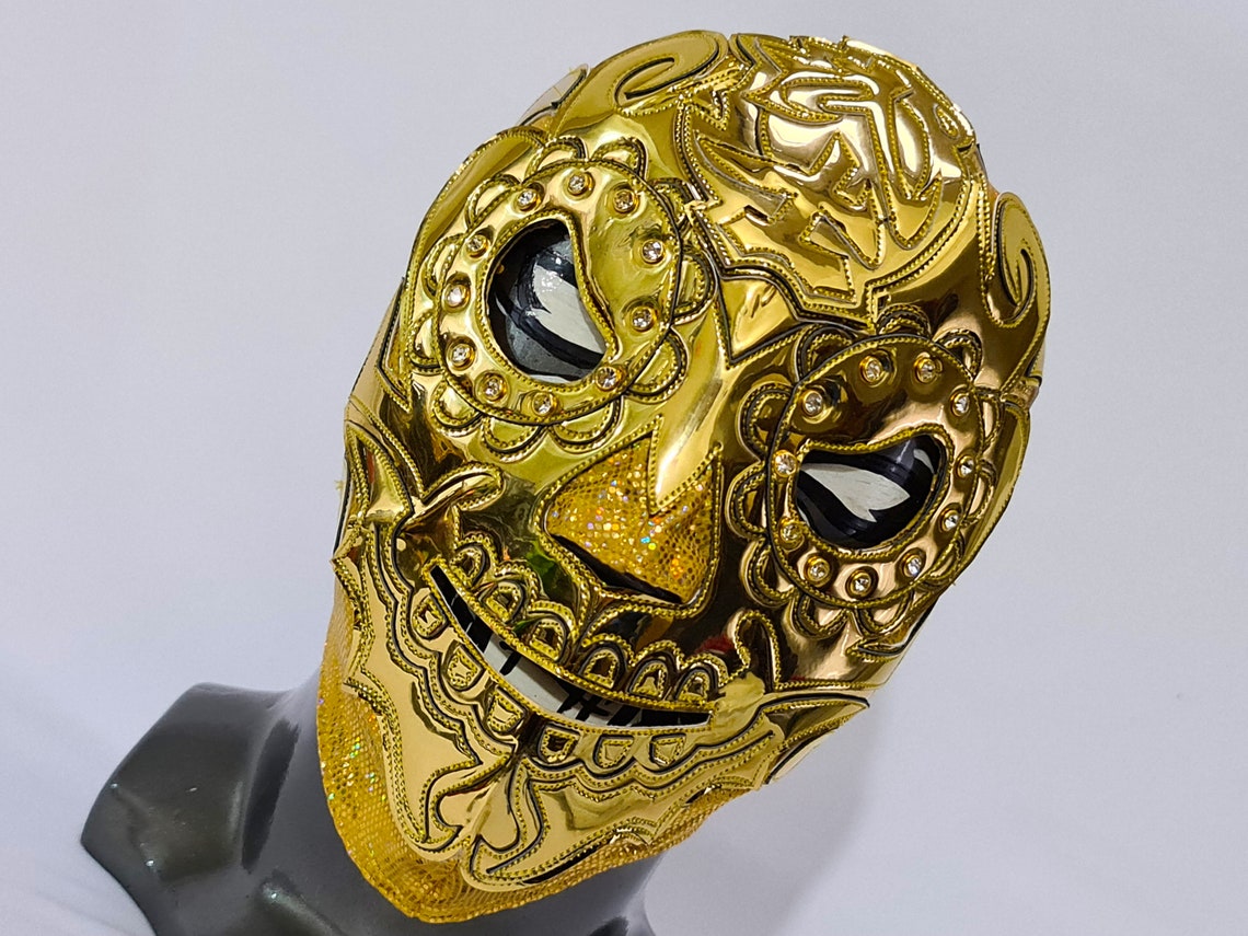 Bushi GOLD wrestling mask luchador costume wrestler lucha | Etsy