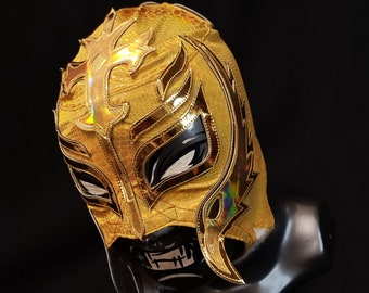 Gold Luchador Mask - Etsy