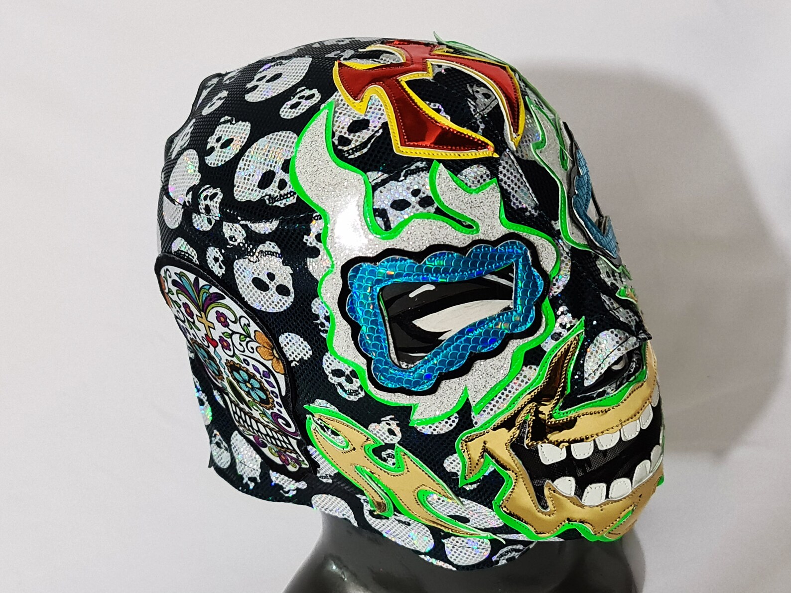 MUERTE MASK wrestling mask luchador costume wrestler lucha Etsy