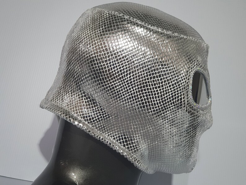 Máscara de plata cobra máscara lucha libre máscara luchador Etsy México