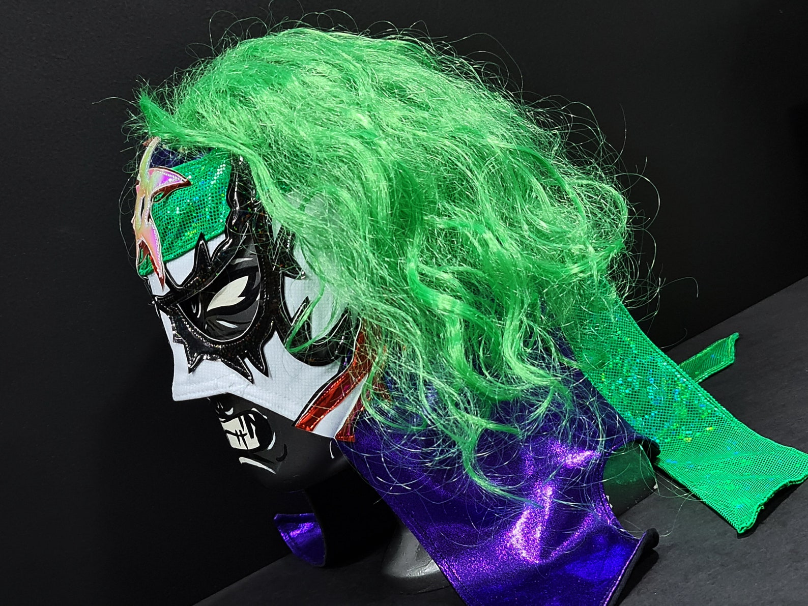 JOKER Wrestling Mask Luchador Costume Wrestler Lucha Libre Etsy