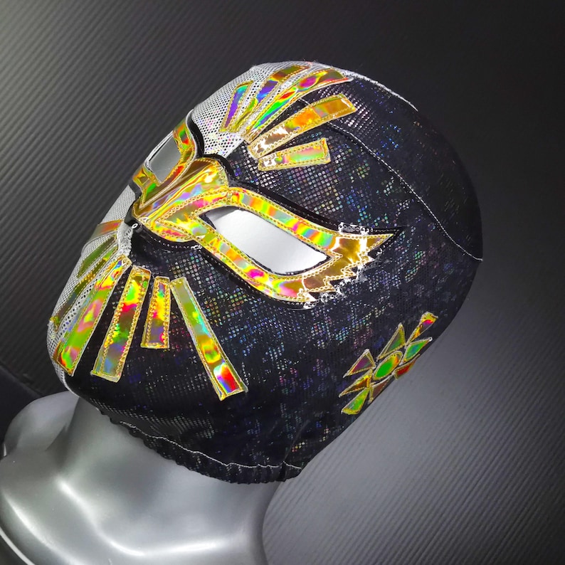 Hand Made BICOLOR MASK Wrestling Mask Luchador Costume Wrestler Lucha ...