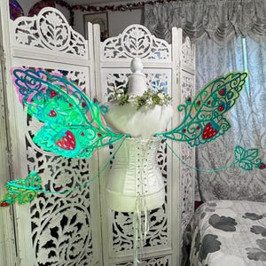 MADE TO ORDER Medium Strawberry Fairy Wings
