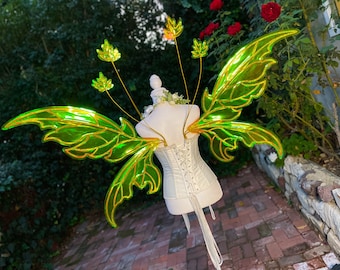 MADE TO ORDER Golden Leafy Maple Fae Fairy Wings