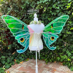 MADE TO ORDER Large Luna Moth Fairy Wings