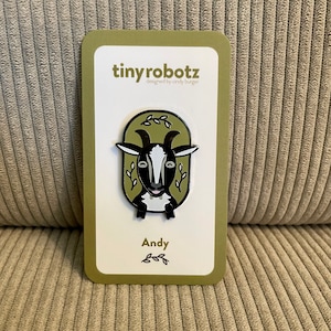 Goat enamel pin, cute goat, Enamel Pins