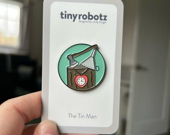 Tin Man Enamel Pin: Wizard of Oz Reader Gift