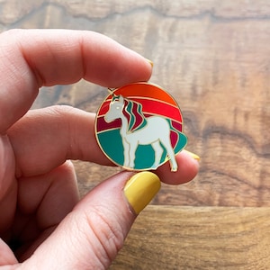 Unicorn Enamel Pin, Believers Club, Rainbow Unicorn pin, Mythical Creature, Enamel Pins
