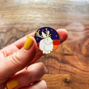 Jackalop Enamel Pin, Believers Club, Jack Rabbit pin, Mythical pin, Enamel Pins