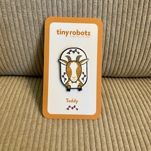 Goat enamel pin, cute goat, Enamel Pins
