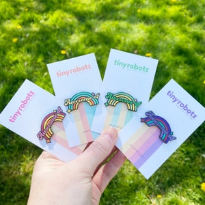 Awesome af Enamel Pin, Rainbow enamel pins, Rainbow, Awesome af, Purple, Pink, Teal, Yellow, Green, Hard Enamel Pins