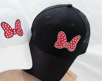 Minnie Mouse Mädchen Cap Glitzer Sommerhut Strandhut Gr.52 Basecap Denim Blau