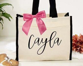 tote bag with bow