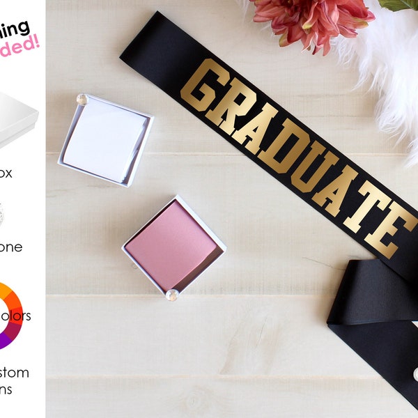 Personalized Graduation Sash Etsy