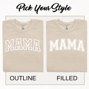 Mama Keepsake Sweatshirt with Puff Lettering, Personalized Kid Names on Sleeve, Mama Sweater, New Mom Gift, Maroon image 5
