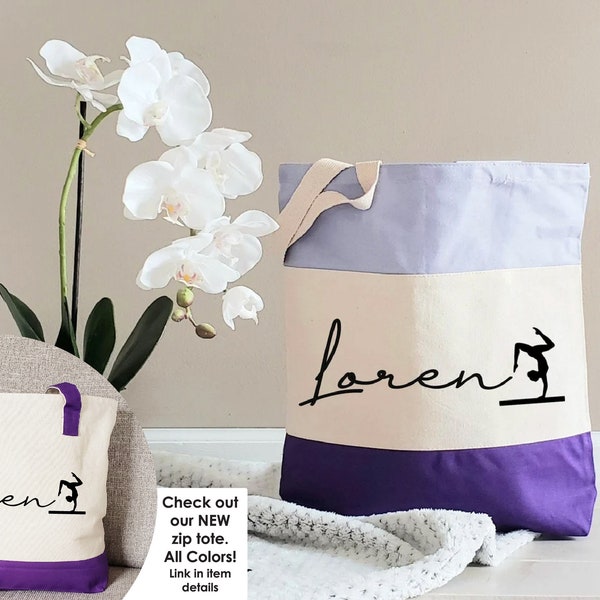 Gymnastics tote bag, Gymnastics gifts, Gymnastics bag, Gymnastics bag personalized, Gymnastics bag for girls, Personalized Tote Bag
