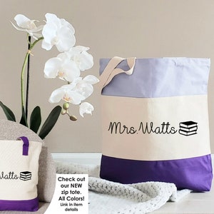 Teacher tote bag, Personalized teacher tote bag, Gifts for teachers, Teacher life, Personalized teacher gift, Custom Tote