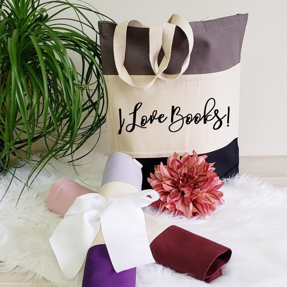 personalized book tote