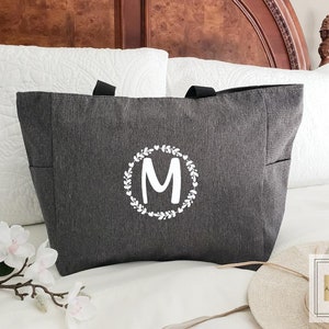 Personalized Tote Bag, Initial Monogram Tote Bags, Bridesmaid Gift, Fun Bridal Party Gift, Proposal Gift, Maid of Honor Tote Bag, Womens