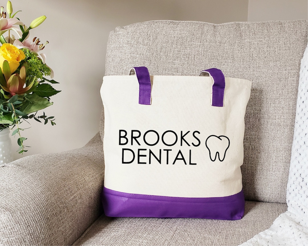 Zipper Tote Bag Dental Tote Bag Dental Hygienist Gift Etsy