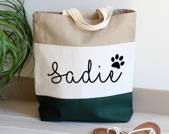 personalized dog tote